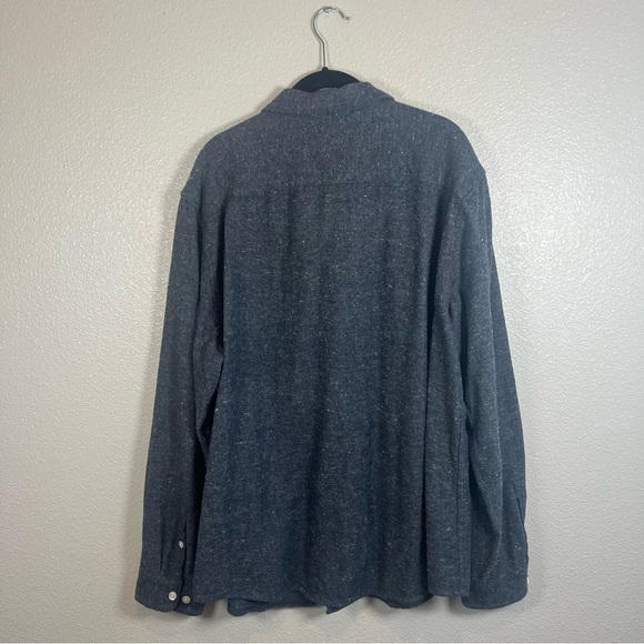 RVCA Dark Grey/Blue Speckled Long-Sleeve Button-Down Shirt XXL - Picture 6 of 6